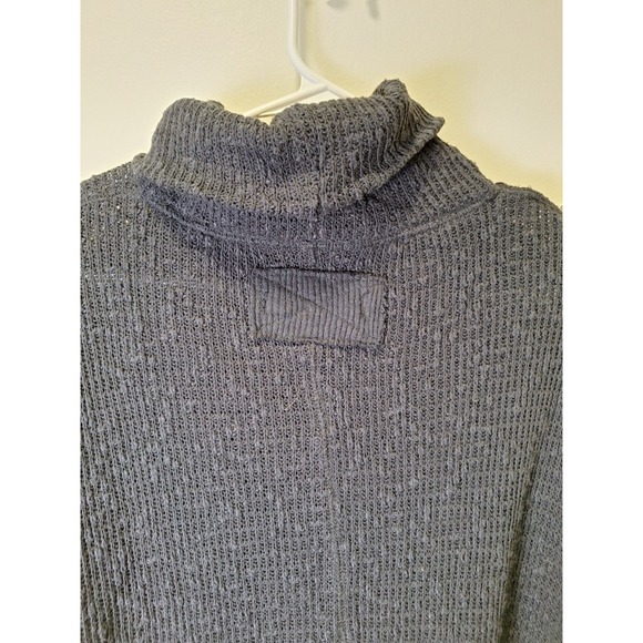 We The Free Gray Ribbed Knit Turtleneck Sweater Small Loose Fit Knitwear Comfy - Picture 4 of 10